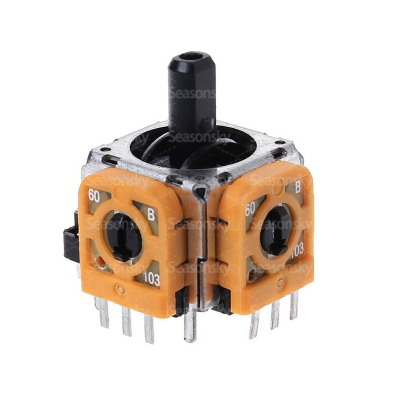 For PS4 RTS 3 Pin Yellow 3D Analog Stick