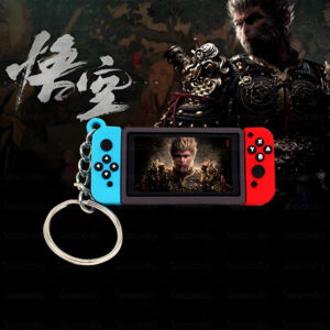 For PS5 Switch Mini Handheld Silicone Game Console with Keychain Pendant Game Accessories
