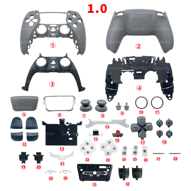 For PS5 Limited 30th Anniversary 010 030 Controller Shell Case