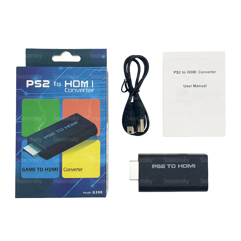 For PS2 HDMI Adapter Audio Video Converter