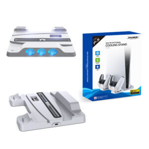 For PS5 TP5-1507 Gamepad Cooling Stand Multifunctional Cooler Holder With Charging Dock Fan