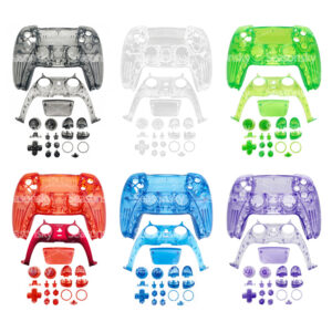 For PS5 Controller Transparent Full Shell