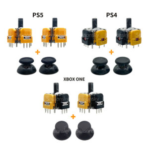 For PS4, PS5 & Xbox One Controllers Thumbstick Replacement Kit