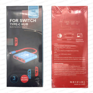 For Switch 3-in-1 Docking Station Type-C Hub