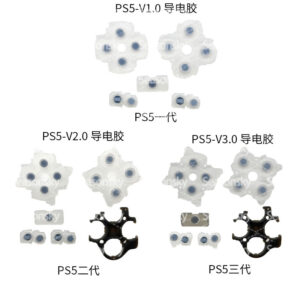 For PS5 V1/V2/V3 Conductive Rubber Pads