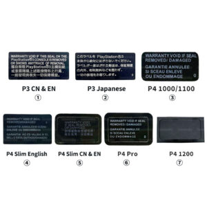 For PS3/PS4/PS4 Slim/Pro/1000 1100/1200 Consoles Tamper Proof Warranty Sticker