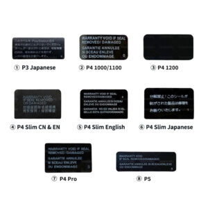 For PS3/PS5/PS4 1000/1100/1200/Slim/Pro Consoles Anti-counterfeit Sticker