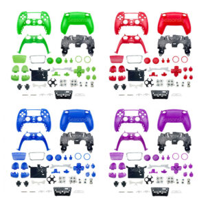 For PS5 Controller Full Set Solid Color Housing Shell