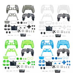 For PS5 Controller Full Set Transparent Shell